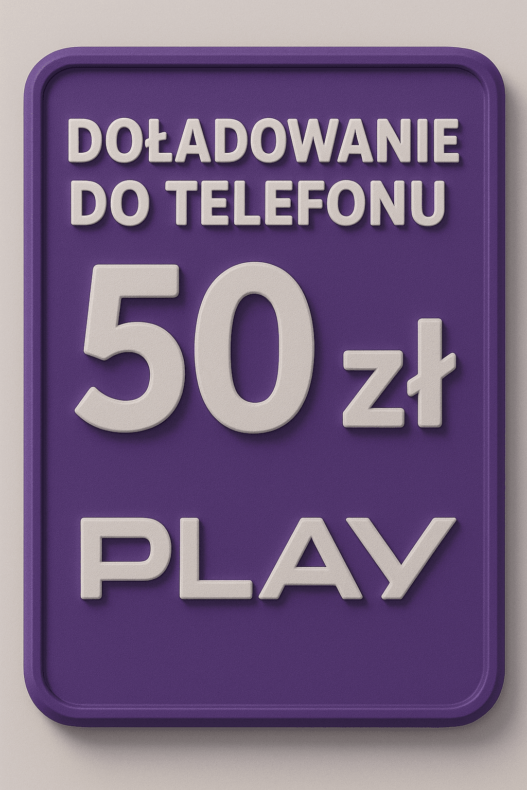 Doładowanie telefonu Play 50